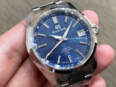 Brand New Grand Seiko GS Hi Beat GMT Mt Iwate Blue SBGJ235 AllWatchMarket