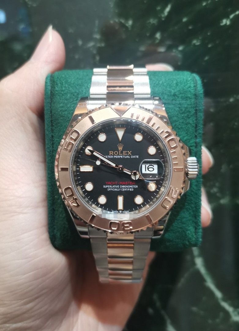 Rolex Yachtmaster Rose Gold Black - AllWatchMarket