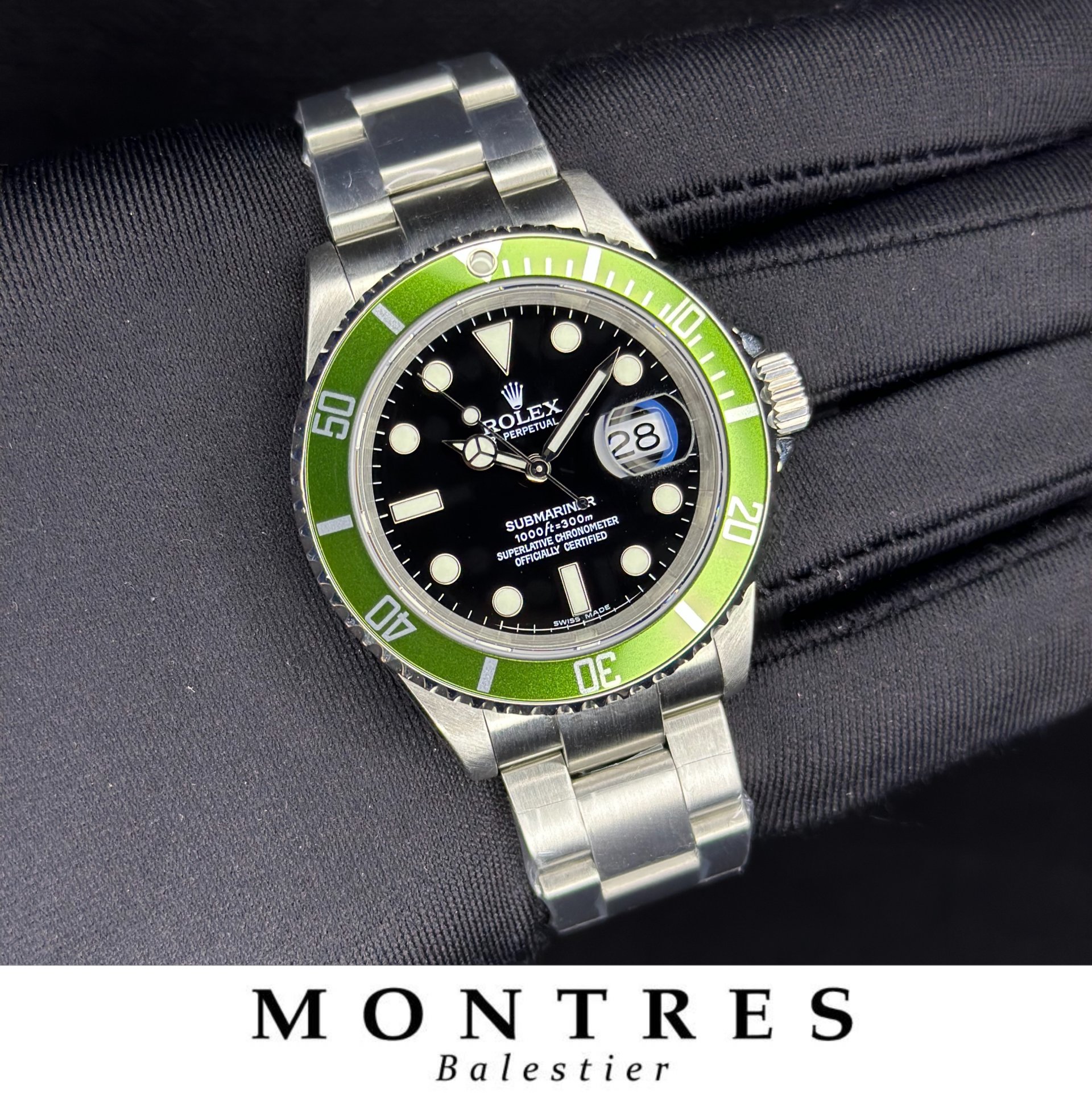 Pre Owned Rolex Submariner 16610 LV Black Dial - AllWatchMarket