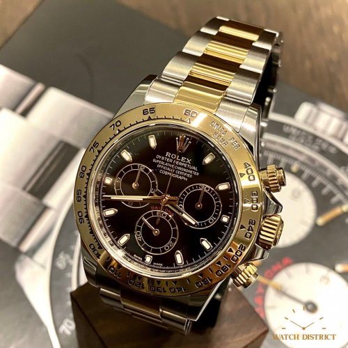 Rolex Half Gold Black Daytona - AllWatchMarket