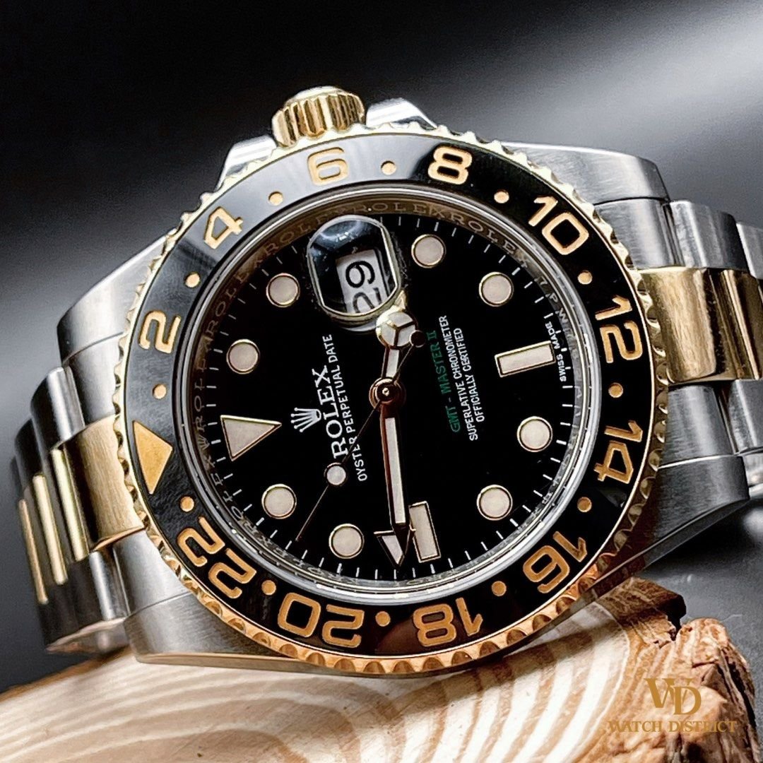 Gmt master ii half gold best sale