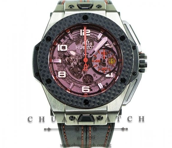 Hublot Big Bang Unico Ferrari Titanium Carbon Red Magic - AllWatchMarket